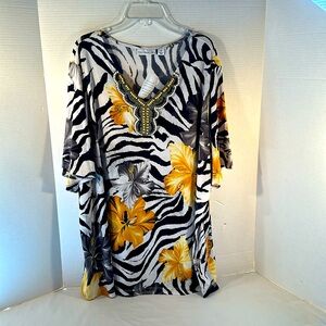 Susan Graver Top With Bead Accent 2X